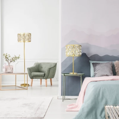 63" Cleo Glam Gold Metal and Faceted Crystal Drum Shade Floor Lamp - River of Goods 63" Cleo Glam Gold Metal And Faceted Crystal Drum Shade Floor Lamp - River Of Goods -Famous Lighting Store GUEST 6b0bd8bb e251 4754 be6c fc8c4c77f958