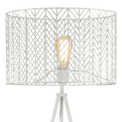 61" Cage Shade Metal Tripod Floor Lamp Ingrid White - River of Goods 61" Cage Shade Metal Tripod Floor Lamp Ingrid White - River Of Goods -Famous Lighting Store GUEST 6b91a52a cae8 4c4a 8f1f 0ba7a03d23aa