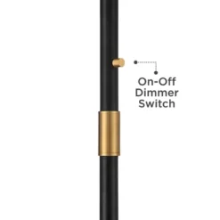 Possini Euro Design Halifax Modern Industrial Floor Lamp 64 1/2" Tall Matte Black Warm Gold Metal Double Drum Shade For Living Room Bedroom Office -Famous Lighting Store GUEST 6bc1a5e9 dca2 4618 bcc0 bd30ff3ed0b5