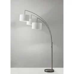 Trinity Arc Lamp Brushed Steel - Adesso -Famous Lighting Store GUEST 6d67da15 fc1e 4710 882d a9bf343aab28