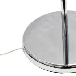 Swing Arm Floor Lamp With Glass Cylindrical Shade Chrome - Lalia Home -Famous Lighting Store GUEST 6f2456ff 13f6 4440 94ed 9dd4a1a330ed