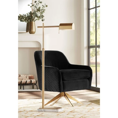 Possini Euro Design Traditional Pharmacy Floor Lamp 60" Tall Warm Gold Adjustable Swivel Head for Living Room Reading House Bedroom Possini Euro Design Traditional Pharmacy Floor Lamp 60" Tall Warm Gold Adjustable Swivel Head For Living Room Reading House Bedroom -Famous Lighting Store GUEST 707f9df9 1750 43ac a554 01660044d211