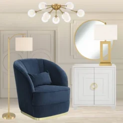 360 Lighting Modern Downbridge Floor Lamp 61 1/2" Tall Warm Gold Metal Off-White Linen Drum Shade For Living Room Reading Bedroom 9 360 Lighting Modern Downbridge Floor Lamp 61 1/2" Tall Warm Gold Metal Off-White Linen Drum Shade For Living Room Reading Bedroom -Famous Lighting Store GUEST 70b61014 609d 45ed aed5 c2c8706c1013