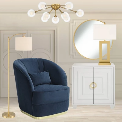 360 Lighting Modern Downbridge Floor Lamp 61 1/2" Tall Warm Gold Metal Off-White Linen Drum Shade for Living Room Reading Bedroom 360 Lighting Modern Downbridge Floor Lamp 61 1/2" Tall Warm Gold Metal Off-White Linen Drum Shade For Living Room Reading Bedroom -Famous Lighting Store GUEST 70b61014 609d 45ed aed5 c2c8706c1013