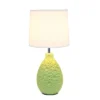 14.17" Traditional Ceramic Texture Thumbprint Tear Drop Table Desk Lamp With Tapered White Shade Green - Creekwood Home 2 14.17" Traditional Ceramic Texture Thumbprint Tear Drop Table Desk Lamp With Tapered White Shade Green - Creekwood Home -Famous Lighting Store GUEST 7154473e 4230 4365 be85 0c92ddc82b62
