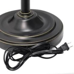 3 Light Restoration Floor Lamp With Scalloped Glass Shade Bronze - Elegant Designs -Famous Lighting Store GUEST 71ce5a9c 5384 4e3d 83b4 730f9472603e