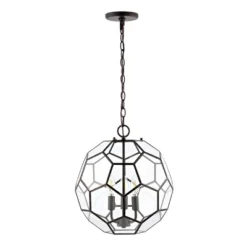 13.5" 3-Light Bee Modern Farmhouse Iron/Glass LED Pendant Oil Rubbed Bronze/Clear - JONATHAN Y 7 13.5" 3-Light Bee Modern Farmhouse Iron/Glass LED Pendant Oil Rubbed Bronze/Clear - JONATHAN Y -Famous Lighting Store GUEST 7528300a fa32 4f44 b3b2 a56d27caec0c
