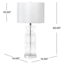 NuLOOM Catania 28" Glass Table Lamp -Famous Lighting Store GUEST 75d9cba0 d403 4b6f b4e7 d4660615a9a9