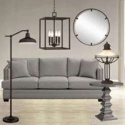 360 Lighting Kayne Rustic Farmhouse Floor Lamp Standing 61" Tall Satin Bronze Metal Downbridge Shade For Living Room Reading Bedroom Office House Home 8 360 Lighting Kayne Rustic Farmhouse Floor Lamp Standing 61" Tall Satin Bronze Metal Downbridge Shade For Living Room Reading Bedroom Office House Home -Famous Lighting Store GUEST 75f4bcbe 1827 4a9a 8971 3884af0b1284