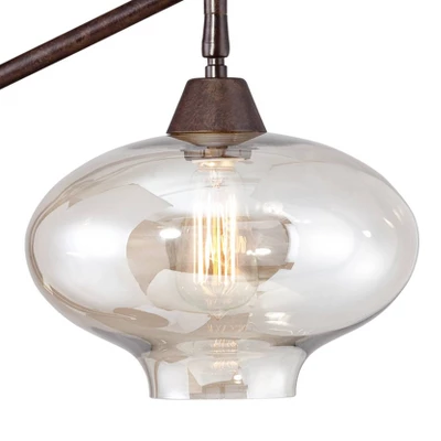 Franklin Iron Works Modern Industrial Desk Lamp 29" Tall with USB Charging Port Bronze Metal Cognac Glass Shade for Bedroom Living Room House Bedside Franklin Iron Works Modern Industrial Desk Lamp 29" Tall With USB Charging Port Bronze Metal Cognac Glass Shade For Bedroom Living Room House Bedside -Famous Lighting Store GUEST 78261408 52b3 405d aa74 307dedebc397