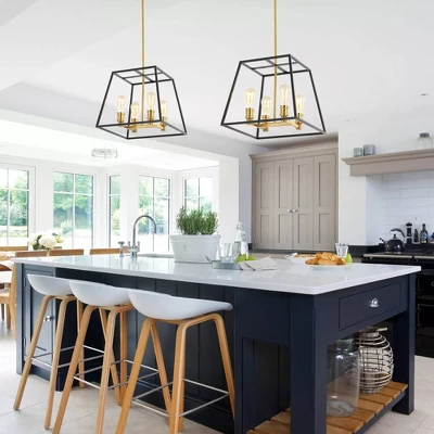 15" 4-Light Lloyd Farmhouse Industrial Iron LED Pendant Black/Brass Gold - JONATHAN Y 15" 4-Light Lloyd Farmhouse Industrial Iron LED Pendant Black/Brass Gold - JONATHAN Y -Famous Lighting Store GUEST 7a02c31e 3e1e 4bef 8dc4 c65afdf2ab19