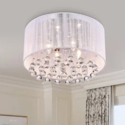 17" X 17" X 8" Optimus Chandelier White - Warehouse Of Tiffany -Famous Lighting Store GUEST 7c0eb554 05c4 4cde ad96 0f365be607f4