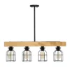 4-Light Wood Beam Pendant Brown - Lalia Home -Famous Lighting Store GUEST 7c9d1e9d a2d1 46c3 ac82 44d3bac4fea9