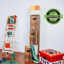 Ukonic Minecraft Brownstone Torch Standing Floor Lamp And Storage Unit | 5 Feet Tall -Famous Lighting Store GUEST 7dccb127 2981 4ce8 ad6b 86c1592fc9e8