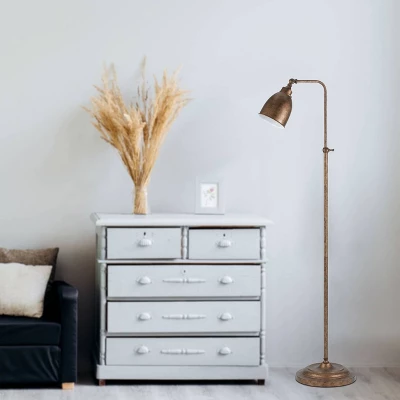 46" x 62" Adjustable Height Metal Floor Lamp Rust Finish - Cal Lighting 46" X 62" Adjustable Height Metal Floor Lamp Rust Finish - Cal Lighting -Famous Lighting Store GUEST 7df59de7 92ff 469f a824 8c715d3cb5e7