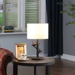 18" Sparrow Birds On A Tree Polyresin Table Lamp Bronze - Ore International -Famous Lighting Store GUEST 7e296932 34a6 4ab1 8aa5 a7c6f814e5f9