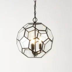 13.5" 3-Light Bee Modern Farmhouse Iron/Glass LED Pendant Oil Rubbed Bronze/Clear - JONATHAN Y 3 13.5" 3-Light Bee Modern Farmhouse Iron/Glass LED Pendant Oil Rubbed Bronze/Clear - JONATHAN Y -Famous Lighting Store GUEST 7e555ff2 c78f 44b5 a1e1 e242e2086903