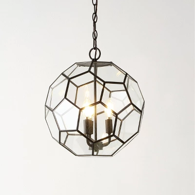 13.5" 3-Light Bee Modern Farmhouse Iron/Glass LED Pendant Oil Rubbed Bronze/Clear - JONATHAN Y 13.5" 3-Light Bee Modern Farmhouse Iron/Glass LED Pendant Oil Rubbed Bronze/Clear - JONATHAN Y -Famous Lighting Store GUEST 7e555ff2 c78f 44b5 a1e1 e242e2086903