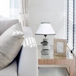 Ceramic Stone Table Lamp - Simple Designs -Famous Lighting Store GUEST 7ed5382d 8618 4c64 9ce7 d449de9447dc