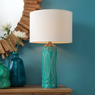 Tabitha Ceramic Table Lamp Turquoise Blue - Splendor Home Tabitha Ceramic Table Lamp Turquoise Blue - Splendor Home -Famous Lighting Store GUEST 8067996c 2723 48d6 a404 382880b1a48d