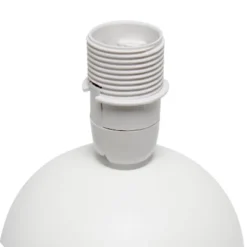 8.66" Petite Ceramic Orb Base Bedside Table Desk Lamp With Matching Tapered Drum Fabric Shade Off-White - Creekwood Home 4 8.66" Petite Ceramic Orb Base Bedside Table Desk Lamp With Matching Tapered Drum Fabric Shade Off-White - Creekwood Home -Famous Lighting Store GUEST 812b56eb 2556 4c09 ab19 1a1ee20ee94d