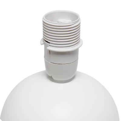 8.66" Petite Ceramic Orb Base Bedside Table Desk Lamp with Matching Tapered Drum Fabric Shade Off-White - Creekwood Home 8.66" Petite Ceramic Orb Base Bedside Table Desk Lamp With Matching Tapered Drum Fabric Shade Off-White - Creekwood Home -Famous Lighting Store GUEST 812b56eb 2556 4c09 ab19 1a1ee20ee94d