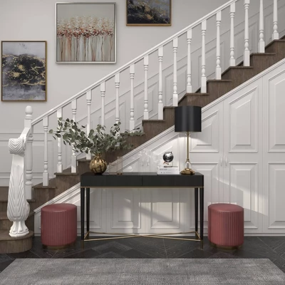 Metal Buffet Lamp with Drum Shade Black - Olivia & May Metal Buffet Lamp With Drum Shade Black - Olivia & May -Famous Lighting Store GUEST 817479b1 9d3e 4329 b346 a81830778fc7