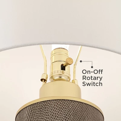 360 Lighting Gilson Modern Table Lamps 24 1/2" High Set of 2 Gray Glaze Ceramic White Drum Shade for Bedroom Living Room Bedside Nightstand Office 360 Lighting Gilson Modern Table Lamps 24 1/2" High Set Of 2 Gray Glaze Ceramic White Drum Shade For Bedroom Living Room Bedside Nightstand Office -Famous Lighting Store GUEST 84fe4c40 0933 4eec 989d 52935f9b0341