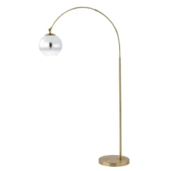 71" Nora Coastal Vintage Iron LED Floor Lamp (Includes LED Light Bulb) - JONATHAN Y -Famous Lighting Store GUEST 8558267d 8127 4867 8cdc 0ec0d299962b
