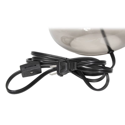 Glass Raindrop Table Lamp with Fabric Shade Smoke Gray - Simple Designs Glass Raindrop Table Lamp With Fabric Shade Smoke Gray - Simple Designs -Famous Lighting Store GUEST 85d01228 dcba 4ecb 886c c46e43de47ac