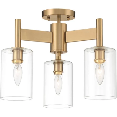 Possini Euro Design Lantico Modern Ceiling Light Semi Flush Mount Fixture 17" Wide Gold 3-Light Clear Glass for Bedroom Kitchen Living Room Hallway Possini Euro Design Lantico Modern Ceiling Light Semi Flush Mount Fixture 17" Wide Gold 3-Light Clear Glass For Bedroom Kitchen Living Room Hallway -Famous Lighting Store GUEST 864fffdc a387 4b41 9809 adca2d2ef6e4
