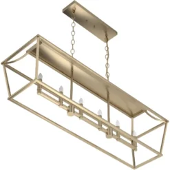 6-Light Laurel Ridge Linear Chandelier Alturas Gold - Hunter Fan -Famous Lighting Store GUEST 869b3c05 9051 4c97 93e3 082bea5dab86