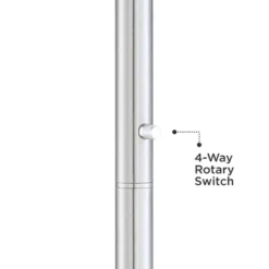 Possini Euro Design Meridian Light Blaster Modern Torchiere Floor Lamp 72" Tall Brushed Nickel LED Frosted Glass Shade For Living Room Bedroom Office -Famous Lighting Store GUEST 86d3e492 d91f 458d 8a1e 61e18cd59934
