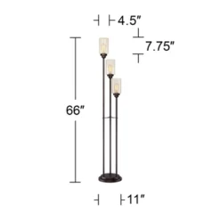 Franklin Iron Works Libby Modern Industrial Tree Floor Lamp 66" Tall Oiled Bronze Metal 3 Light Dimmable LED Amber Seedy Glass For Living Room Bedroom 8 Franklin Iron Works Libby Modern Industrial Tree Floor Lamp 66" Tall Oiled Bronze Metal 3 Light Dimmable LED Amber Seedy Glass For Living Room Bedroom -Famous Lighting Store GUEST 87145072 6ac1 467f ab44 691216fc66e4