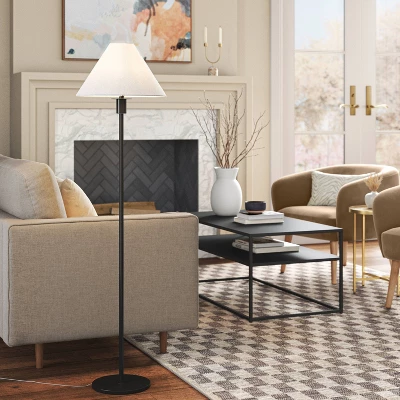 Stick Floor Lamp with Tapered Shade Black - Threshold™ Stick Floor Lamp With Tapered Shade Black - Threshold™ -Famous Lighting Store GUEST 8764c840 802b 42cd 92ac dbadb4fac4c7