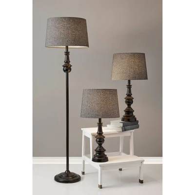 (Set of 3) Chandler Lamp Set Black - Adesso (Set Of 3) Chandler Lamp Set Black - Adesso -Famous Lighting Store GUEST 8824ad89 d588 4b8c 91e2 e41e66ee72f4