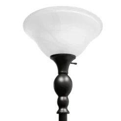 1-Light Classic Torchiere Floor Lamp With Marbleized Glass Shade Restoration Bronze - Lalia Home 5 1-Light Classic Torchiere Floor Lamp With Marbleized Glass Shade Restoration Bronze - Lalia Home -Famous Lighting Store GUEST 884c29f7 c3f7 4014 bf80 49bbfb36a8cb