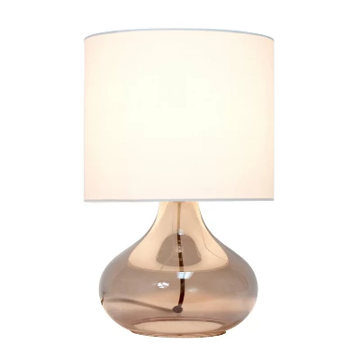 Glass Raindrop Table Lamp with Fabric Shade Smoke Gray - Simple Designs Glass Raindrop Table Lamp With Fabric Shade Smoke Gray - Simple Designs -Famous Lighting Store GUEST 89af6797 bd38 49de 934a 4f08ebf6b61c