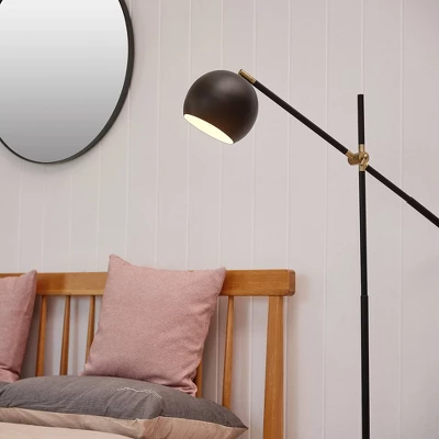 60" Molly Floor Lamp with Matte Black Shade - Globe Electric 60" Molly Floor Lamp With Matte Black Shade - Globe Electric -Famous Lighting Store GUEST 8accb9ad ab97 48ab a4dc 874663eede94