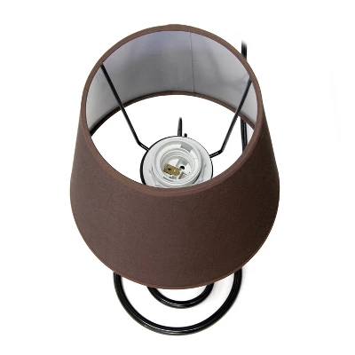 19" Contemporary Metal Winding Ivy Table Desk Lamp with Brown Fabric Shade - Creekwood Home 19" Contemporary Metal Winding Ivy Table Desk Lamp With Brown Fabric Shade - Creekwood Home -Famous Lighting Store GUEST 8b227d30 0d98 486a 9d7c b33f8280b1fc