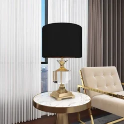 Crystal Table Lamp With Drum Shade Gold - Olivia & May 12 Crystal Table Lamp With Drum Shade Gold - Olivia & May -Famous Lighting Store GUEST 8b9552eb c882 4459 a012 4cb038c66d37
