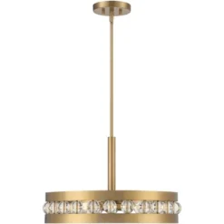 Stiffel Artyom Warm Gold Ring Pendant Chandelier 21 1/2" Wide Modern Clear Crystal Balls 4-Light Fixture For Dining Room House Foyer Kitchen Island -Famous Lighting Store GUEST 8be1c78a a254 4efa 98a1 5d24b440702c