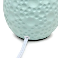 14.17" Traditional Ceramic Texture Thumbprint Tear Drop Table Desk Lamp With Tapered White Shade Blue - Creekwood Home 5 14.17" Traditional Ceramic Texture Thumbprint Tear Drop Table Desk Lamp With Tapered White Shade Blue - Creekwood Home -Famous Lighting Store GUEST 8dd2cee8 a5d3 409f 96b4 77f321a4bce3