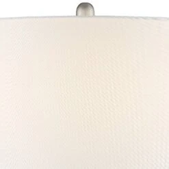 360 Lighting Azure Modern Table Lamps 29 1/2" Tall Set Of 2 Blue Brown Art Glass White Fabric Drum Shade For Bedroom Living Room Bedside Nightstand -Famous Lighting Store GUEST 8f43044c 89b2 4102 95da a17a8dd2443f