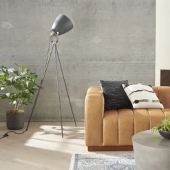 57" Industrial Adjustable Tripod Spotlight Floor Lamp - Nourison -Famous Lighting Store GUEST 8f806aca ce1f 4310 b67d 51a28a34728d