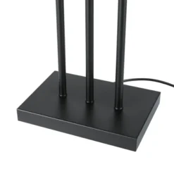 62" Ricci Floor Lamp With Fabric Shade Matte Black/White - Globe Electric -Famous Lighting Store GUEST 918766f6 0baa 4990 8d8b 6545818f7e10