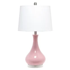 Droplet Table Lamp With Fabric Shade - Lalia Home -Famous Lighting Store GUEST 933cf0e0 7b2e 4bdb a78f 03c962a64eb3