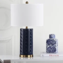 Roxanne Table Lamp (Set Of 2) - Navy - Safavieh -Famous Lighting Store GUEST 93766016 9c56 40f3 a05c aed70c143554