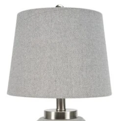 21" Grey/White Patterned Concrete Table Lamp - Nourison -Famous Lighting Store GUEST 948d84f0 7ab3 4c4a 99b8 83162625ead4