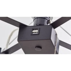 Henry Charge Shelf Floor Lamp Natural Black - Adesso -Famous Lighting Store GUEST 94a885f8 ab3c 4510 9857 9e3428d31f90